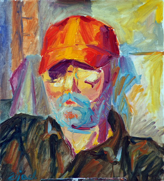 Porträttmålning av Zijad Mehmedovic: 