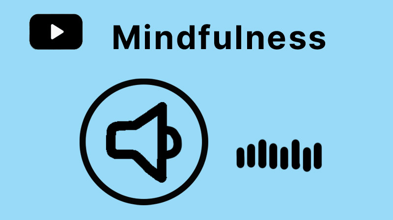 Illustration på ljud mindfulness